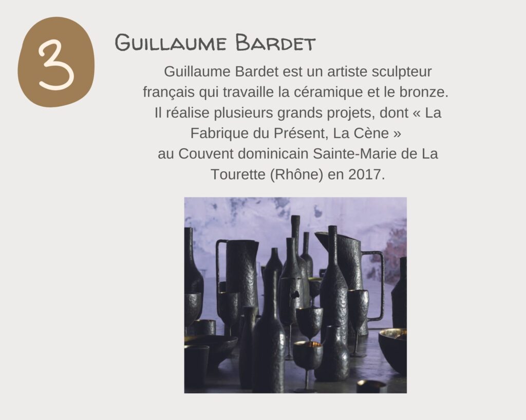 cinq artistes retenus pour l'aménagement intérieur de Notre Dame:  Guillaume Bardet