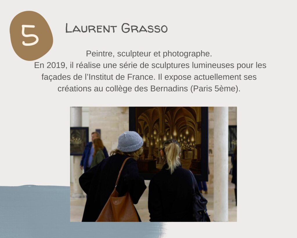 cinq artistes retenus pour l'aménagement intérieur de Notre Dame:  Laurent Grasso